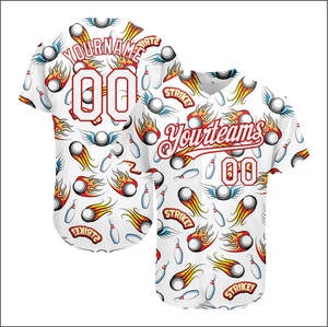 Logo brodé de maillot de baseball personnalisé pour hommes et impression par sublimation disponible dans toutes les tailles et grandes tailles Logo personnalisable - Product Image 2