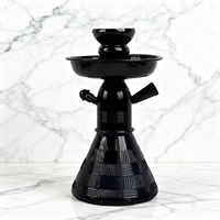 Mini chicha portable en verre avec corps coloré, petite taille, facile à transporter, idéale pour les bars, les fêtes, les cadeaux, les narguilés, les chichas