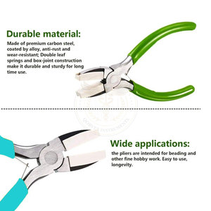 Professional Jewelry Making <b>Plier</b> <b>Set</b> Beading Tool Kit Precision Hand Tools For Wire Wrapping Jewelry Design And Repair Work - Product Image 3