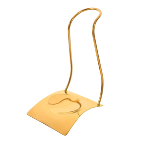 Cucharón de sopa de latón, soporte para cuchara, artesanías hechas a mano, encimeras, cuchara de cocina limpia, cuchara de cocina, estante de descanso - Product Image 2