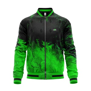 Best Selling Men Varsity <b>Jacket</b> for Winter, High Quality <b>Fleece</b> Fabric, Casual Street Style, Stand Collar, Zipper Closure - Product Image 1