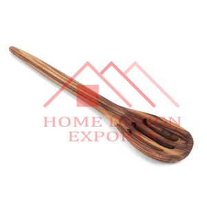 Cuchara de madera con logotipo personalizado, calidad de exportación, degustación de madera ecológica, utensilios de servicio para hornear, servidor de ensaladas de madera Natural - Product Image 3