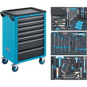 Carro de Herramientas de Acero Hazet Assistant con 7 Cajones y Juego de 136 Herramientas Surtidas - Product Image 1