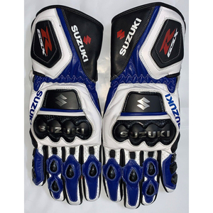 Gants en cuir de vachette Gants de moto Motocross Équipement de protection Gants de course avec logo personnalisé - Product Image 2