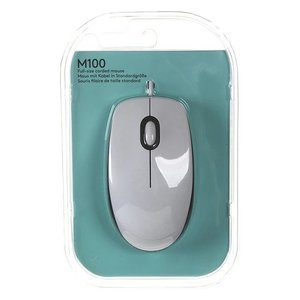 เมาส์คอนซูเมอร์ M SERIES M100 แบบมีสาย สีขาว 910 006764 - Product Image 2