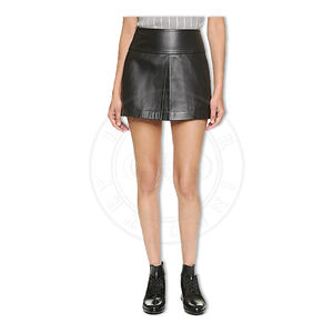 Jupes en cuir de mouton sur mesure pour femmes, fabrication OEM sur mesure - Product Image 3