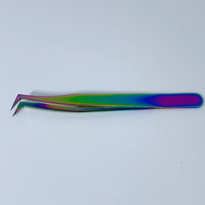 แหนบขนตาปลอมสแตนเลสคุณภาพดีตรงและโค้งแหนบขนตาด้านบนอุปกรณ์ต่อขนตา - Product Image 2