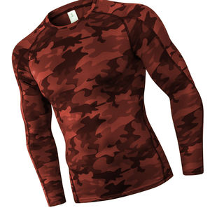 เสื้อแขนยาวผ้าสแปนเด็กซ์รัดรูปสำหรับผู้ชายชุดกีฬาแบบสวมหัวสำหรับเล่นฟิตเนสยิมเล่นโยคะฟิตเนส - Product Image 3