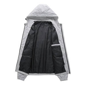 Personalizable transpirable rompevientos impermeable y a prueba de viento de talla grande abrigos para hombre chaquetas al aire libre - Product Image 5