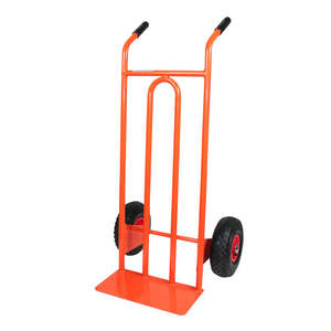 Industrial Metal Plate Crate Holder Pneumatic PU Wheels 200kg for Outdoor Warehouse Storage Tool <b>Transportation</b> Customizable OEM - Product Image 1