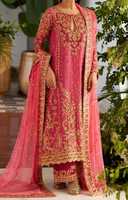 Robe de luxe pour femmes pakistanaises, ornements en zari, perles et travail de séquence, prête à porter