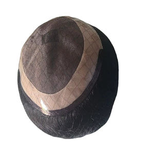 Taz Cheveux Bangladesh Hommes Mono Moyen Cheveux Humains Toupet Perruque Prothèse Remy Indien Crépus Droite Vague Profonde Vague Naturelle Doux - Product Image 1