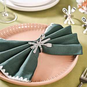 Ambar Exports – Lot d'anneaux de serviette vintage en laiton pur, durables, largeur 5 cm, pour mariages, décoration de table de luxe pour restaurants - Product Image 2