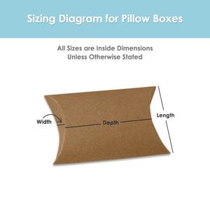 <b>White</b> & Kraft Paper Square Pillow <b>Boxes</b> Slotted Square <b>Boxes</b> for Gifting & Takeaways UV Advantage for Candle Packaging - Product Image 3