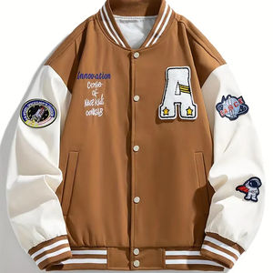 Nueva mejor calidad hecha a medida para adultos y jóvenes de béisbol Letterman Versity chaqueta Color Fleece Versity chaqueta para hombres - Product Image 1