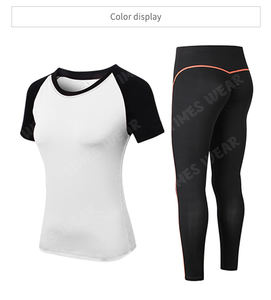 Ensemble de vêtements de Sport pour femmes, survêtement de Yoga, Leggings et Top de gymnastique, Fitness, vêtements de Sport - Product Image 3