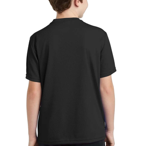 เสื้อยืดแขนสั้นผ้าคอตตอน100% ดีไซน์ว่างเปล่าสำหรับกีฬาและชุดวิ่งของเด็กผู้ชาย - Product Image 5