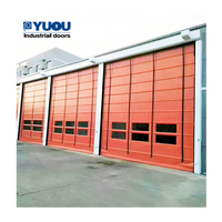 Puerta rápida automática de PVC de alta calidad de China, apilable, plegable, flexible y segura