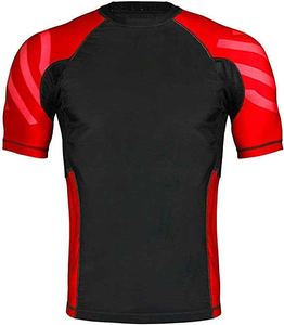 Camiseta de gimnasio de compresión de manga corta Rash Guard para hombres, camiseta de entrenamiento de sublimación, ropa para correr, Surf Bjj Athletic - Product Image 2