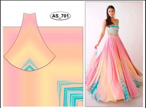 Tissu de broderie en coton artificiel pour faire du matériel de robe fantaisie - Product Image 4