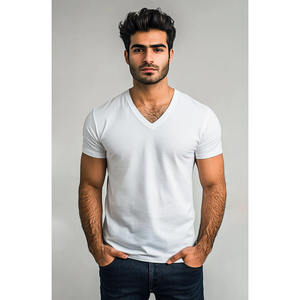 Camiseta de hombre de algodón 100% de alta calidad 220 Gsm ganchillo estampado de gran tamaño y bordado Diseño personalizable - Product Image 6