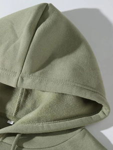 Haute qualité coton hommes pull à capuche surdimensionné goutte épaule poids lourd mode à capuche polaire éponge numérique hiver - Product Image 4