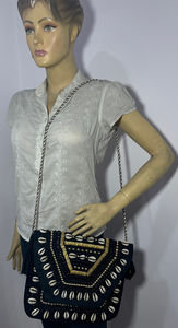 Haute qualité écologique grande capacité fermeture éclair pochette sac à main fabriqué à la main Boho Vintage Style Portable Messenger sac pour les femmes - Product Image 3