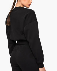 Sudadera Profesional de Alta Calidad, Personalizada, de Algodón Liso, Estilo Coreano, para Mujer, Antiarrugas, Transpirable, Precio de Fábrica al por Mayor - Product Image 4