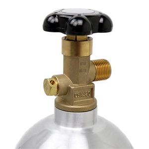 Cilindro de CO2 de 20 lb (11.3 kg) de aluminio para sistema de cerveza de barril, dispensador de bebidas, válvula CGA320 - Product Image 4