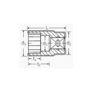 Stahlwille เต้ารับ VDE 1000V 1/2 ''เครื่องมือไฟฟ้าคุณภาพสูง - Product Image 2