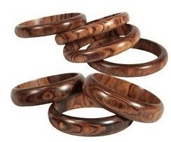 Unique Waterproof Wooden Bangle Set with Custom Colors Designed Complement Ethnic Outfits Modern Fusion Wear for Business Gifts - Product Image 4