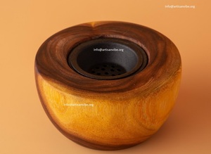 Elegante Quemador de Incienso de Acrílico con Base de Madera, Porta Incienso de Resina Translúcida para Uso Aromático, Hecho a Mano, Ecológico - Product Image 6