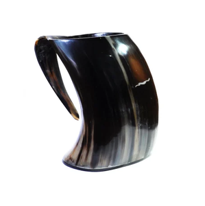 Mug en corne de buffle de qualité supérieure et durable, nouvelle création artisanale, approvisionnement en vrac, poli à la main, cadeau en corne de vache, mug à café - Product Image 5