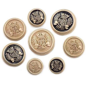 Botones de metal 2024 de nuevo diseño OEM hechos a medida Material de alta calidad con colores y tamaños personalizados Nuevos botones de metal con estilo - Product Image 2