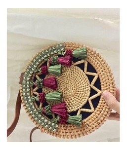 Bolsa de ratán de playa de verano de paja exportadora de Vietnam, monederos y bolsos de lujo de alta calidad para mujer 2024 - Product Image 3