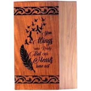 Wooden Memorial Casket <b>Urn</b> Rosewood for Ashes Handcrafted Keepsake Decorative Cremation <b>Large</b> Burial Funeral Human Casket <b>Urn</b> - Product Image 5