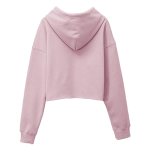 Sudaderas con Capucha Personalizadas de Algodón/Poliéster de Felpa para Mujer, Diseño Corto, Cuello con Capucha Grueso, para Invierno - Product Image 2