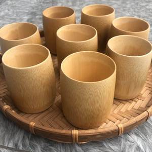 Vaso de Bambú Sostenible, Vaso Natural Hecho a Mano para Cocina, Cafetería y Uso Doméstico - Product Image 3
