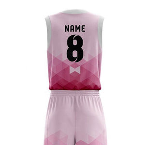 Uniformes de baloncesto de Pakistán, venta al por mayor, uniformes de baloncesto transpirables, conjuntos de uniformes de baloncesto con impresión por sublimación de secado rápido - Product Image 5