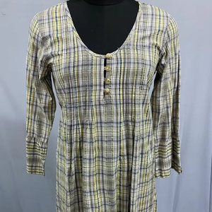 ชุดเดรสผ้าฝ้าย100% 2025สไตล์ตะวันตกสำหรับใส่2025เลานจ์สไตล์ตะวันตก - Product Image 1