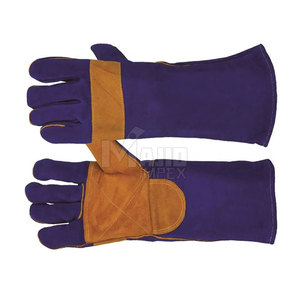 Gants de soudage professionnels résistants à la chaleur, gants de travail en cuir pour la construction industrielle, gants de soudage résistants à la chaleur - Product Image 4