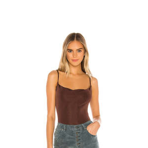 Body da donna Free People in stile club, marrone con stampa leopardata, in nylon lavorato a maglia, modello aderente, lunghezza al ginocchio, taglia M - Product Image 1