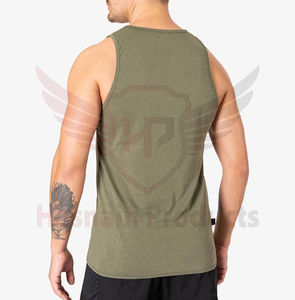 Débardeurs avec logo personnalisé pour hommes, débardeur en polyester respirant, design tricoté et décontracté pour la course à pied et l'entraînement au Pakistan - Product Image 2