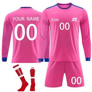 Uniforme de fútbol para hombre con sublimación personalizada, cómodas camisas de malla y pantalones cortos, elegante conjunto de fútbol con bajo MOQ y alta calidad - Product Image 6