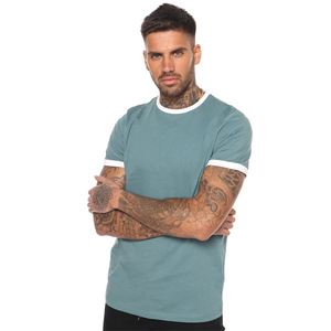 Logotipo personalizado 210gsm personalizado impreso o bordado camisetas 100% algodón hombres camiseta pesada algodón camiseta verano cuello redondo - Product Image 6