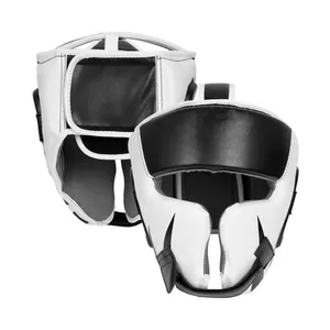 Capacete de segurança para boxe, chapéu de tamanho único para todas as idades, tipo fechado, capacete de boxe sparring mma, protetor de cabeça