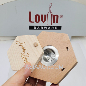 Kit de fumage pour cocktails en bois écologique de haute qualité, 6 pièces, accessoires de bar, coffret cadeau pour whisky fumé – Offre Spéciale - Product Image 1