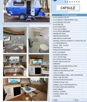 Nouvelle caravane électrique 2025 pour 1 à 3 personnes avec salle de bain et réfrigérateur pour le camping en plein air, à vendre en Europe/USA