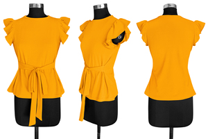 เสื้อยืดบูติกคุณภาพสำหรับผู้หญิงสำหรับใส่ไปงานปาร์ตี้เสื้อผ้าลำลองแบบมีสายสวมใส่สบายล่าสุด - Product Image 6