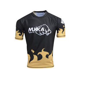 Camiseta de Compresión Transpirable de Alta Calidad Personalizada OEM para Hombre, Manga Corta, Ajuste Regular, Secado Rápido, Antibacteriana - Product Image 4